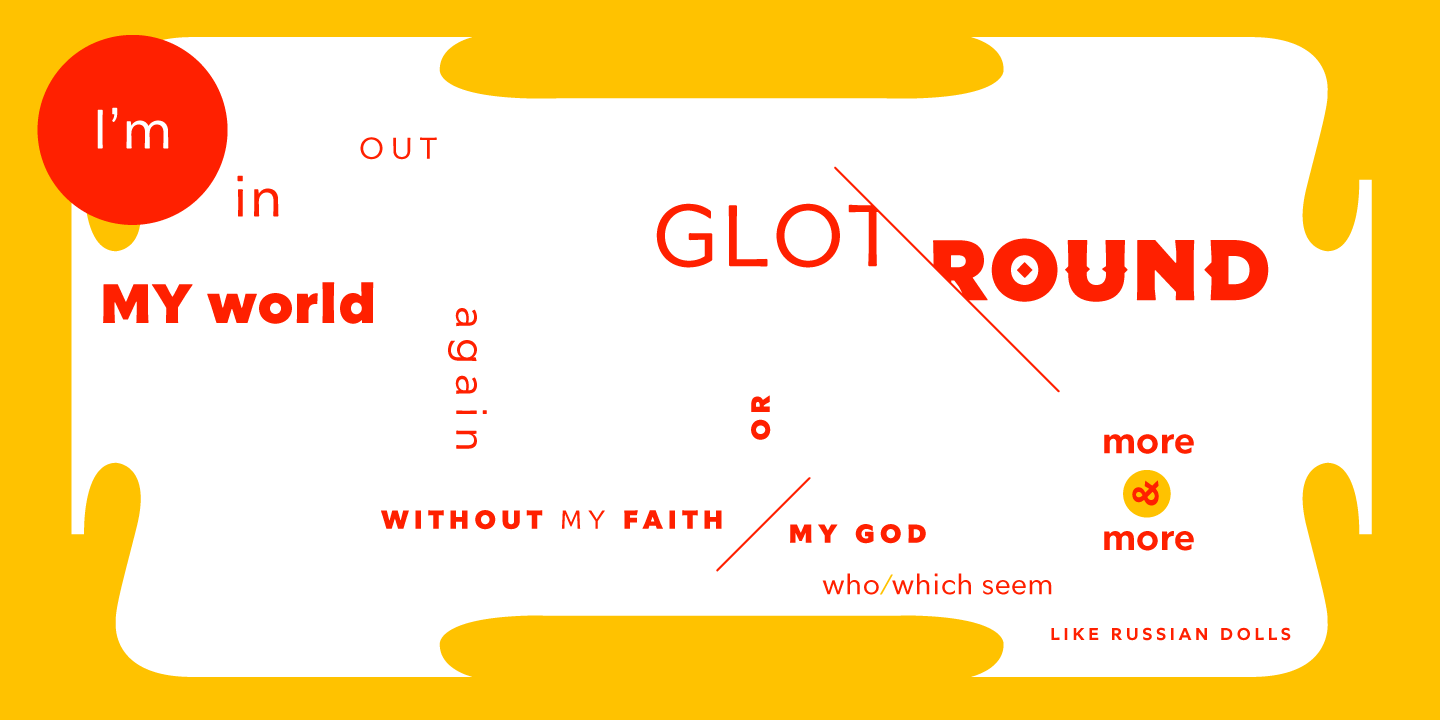Пример шрифта Glot Round Bold